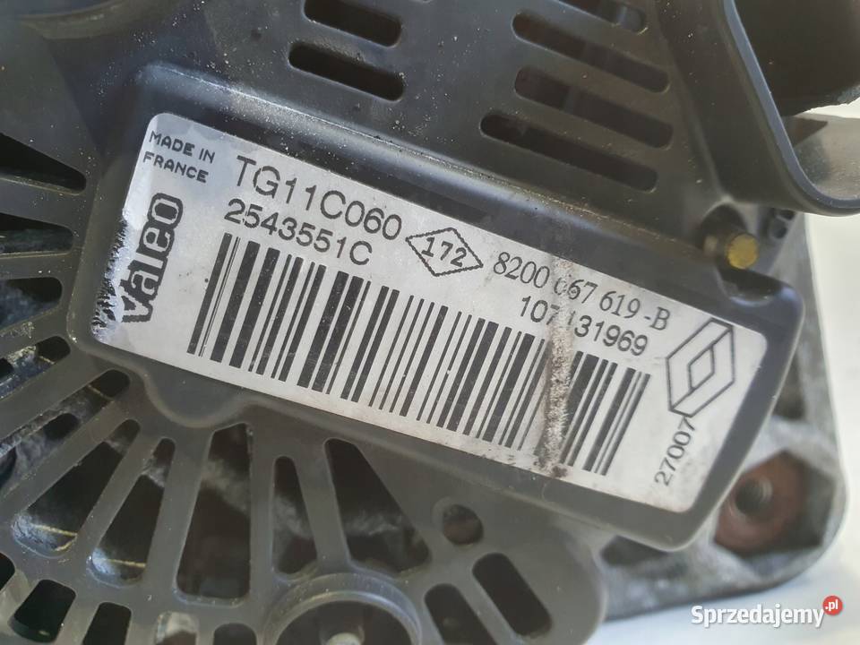 ALTERNATOR Renault Scenic II 16 16V 8200667619 sprzedam