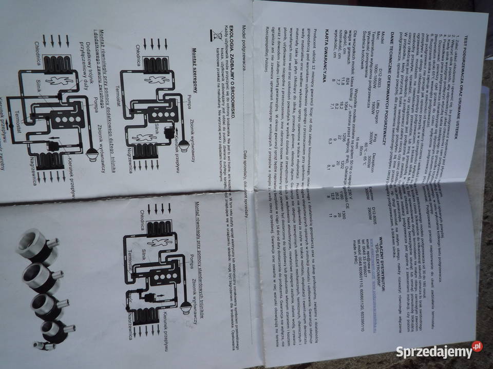 podgrzewacz silnika płynu wody z pompką Chmiel