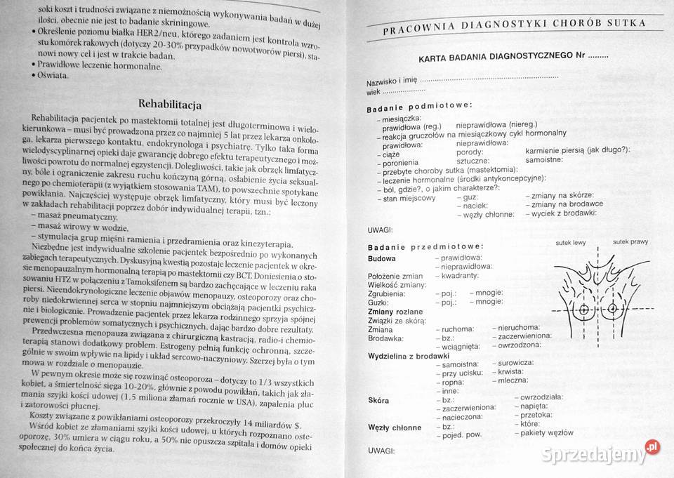 Choroby gruczołu sutkowego menopauza Roman Chełm