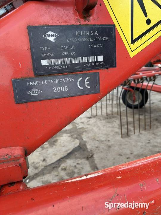 Kuhn ga6501 Kuhn Maszyny rolnicze Cisew