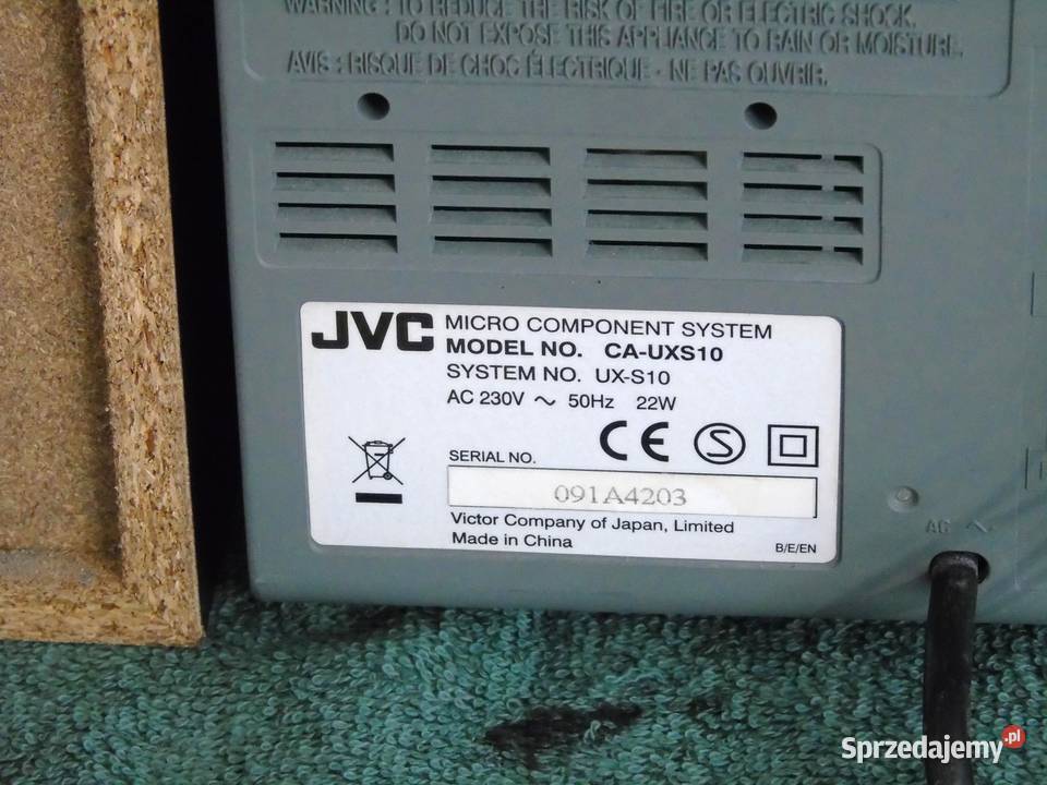 Japońska wieża JVC CAUXS10 kolumny DOSTAWA