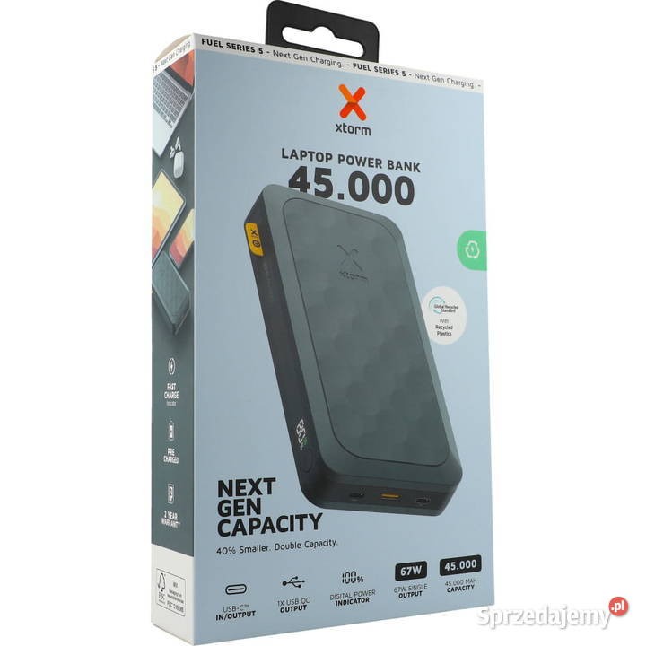 POWERBANK XTORM FUEL SERIES 5 45000MAH 67W Śrem