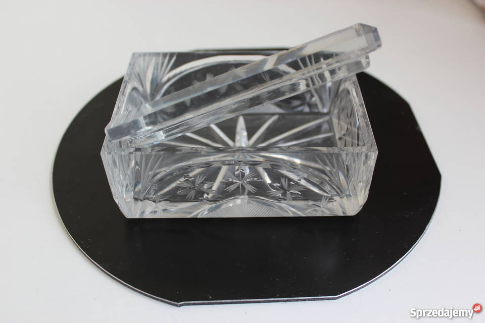 Kasetka szkatułka papierośnica kryształ Gdańsk