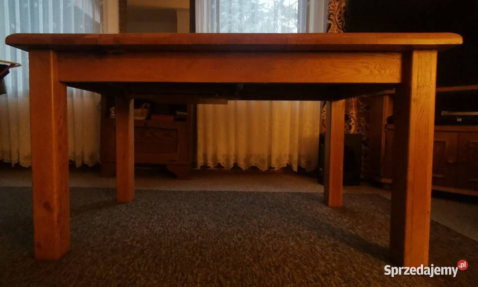 stól dębowy rozsuwany rozkładany łódzkie