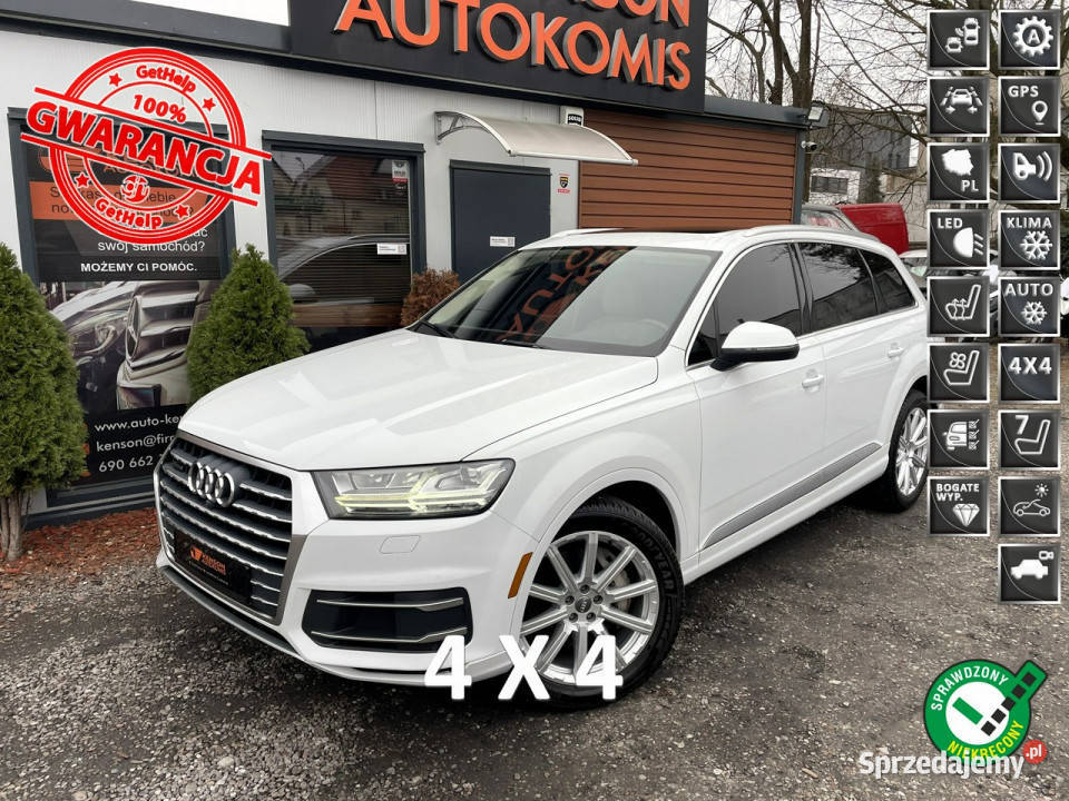Audi Q7 7Osobowa 4x4 HAK LED Klima Navi Tempomat elektrycznie ustawiane fotele Bydgoszcz