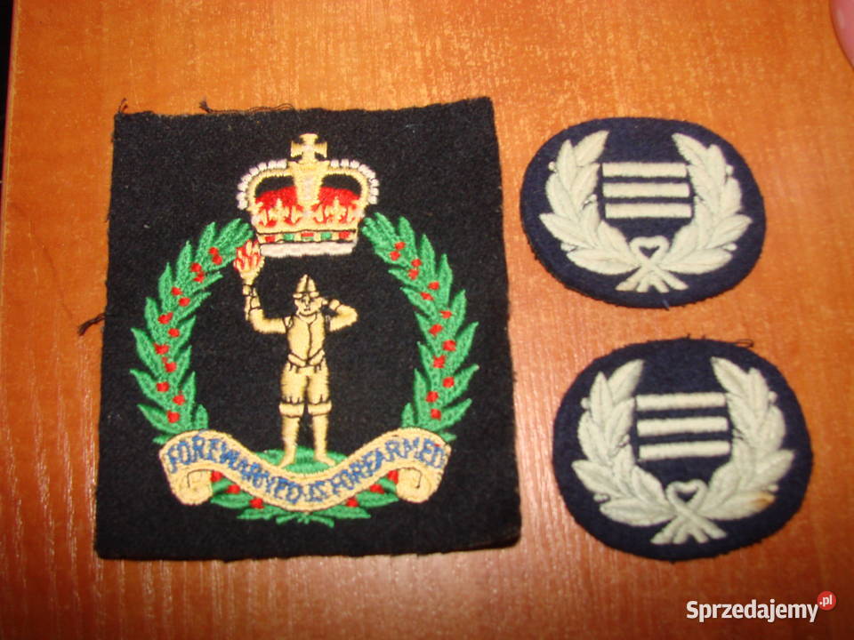 Królewski Korpus Obserwatorów brytyjska naszywka Pruszcz Gdański