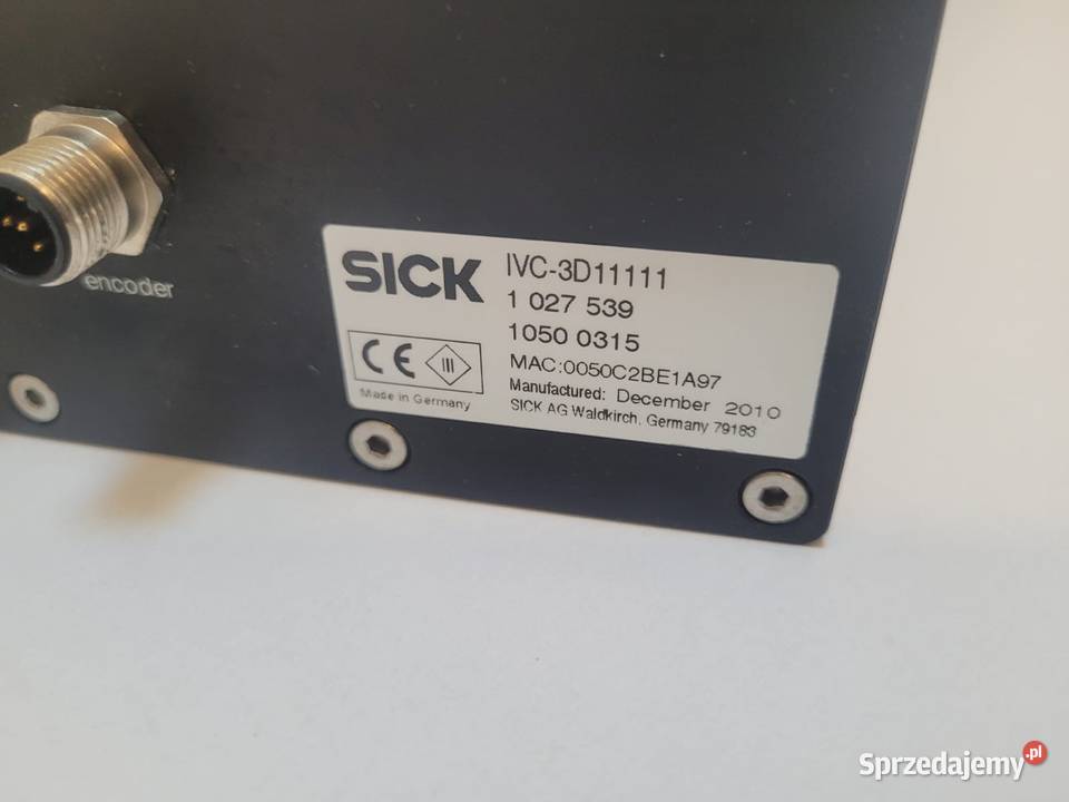 Kamera 3D IVC3D31111 SICK IVC 3D31111 dolnośląskie Gaworzyce