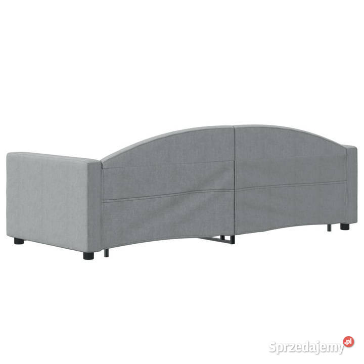 Sofa rozsuwana z szufladami jasnoszara tkanina 223cm mazowieckie Warszawa