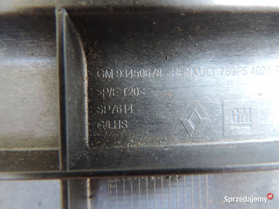 ŚLIZG STOPNIA PROGU LEWY 93450678 OPEL VIVARO B Progi kujawsko-pomorskie sprzedam
