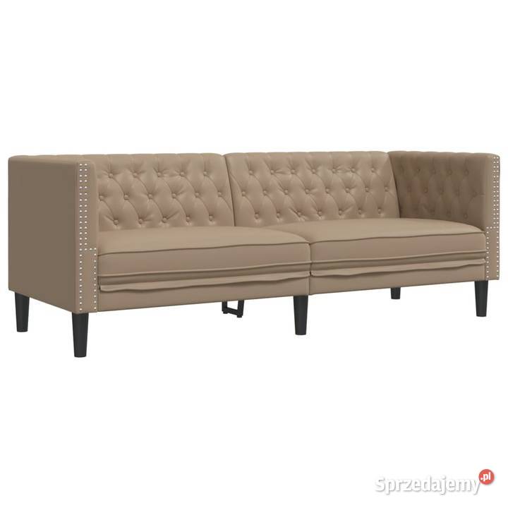 vidaXL Sofa Chesterfield 3os cappuccinoSKU372671 Warszawa