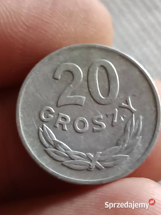 Sprzedam monete 20 groszy 1957 lekka skretka Chełm sprzedam