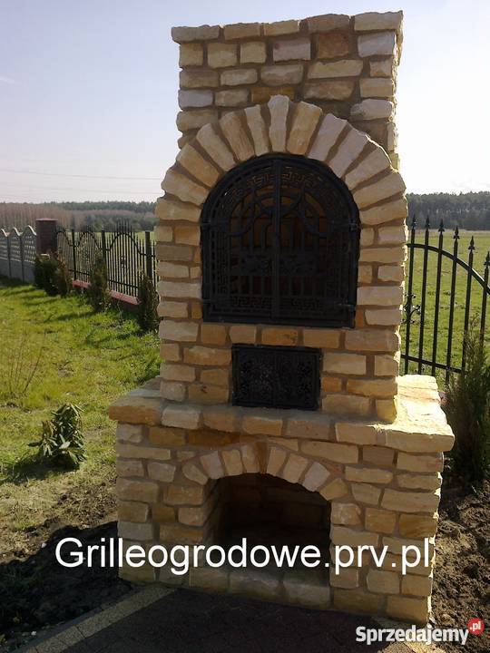 Grill grillle z kamienia wędzarnie drewno Żarnów