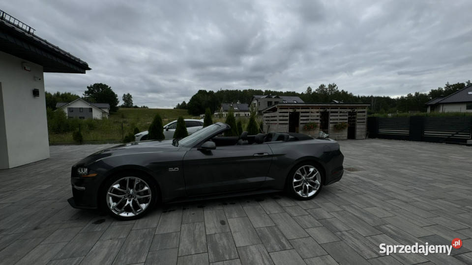Ford Mustang 50v8 GTPremium 450 radar navi skóry szary Gdańsk