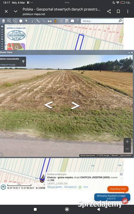 Ziemia rolna powiat lipski Chotcza Górna