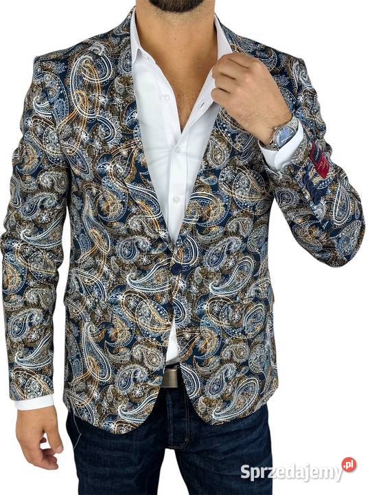 MARCO MILANO Marynarka męska C25 paisley