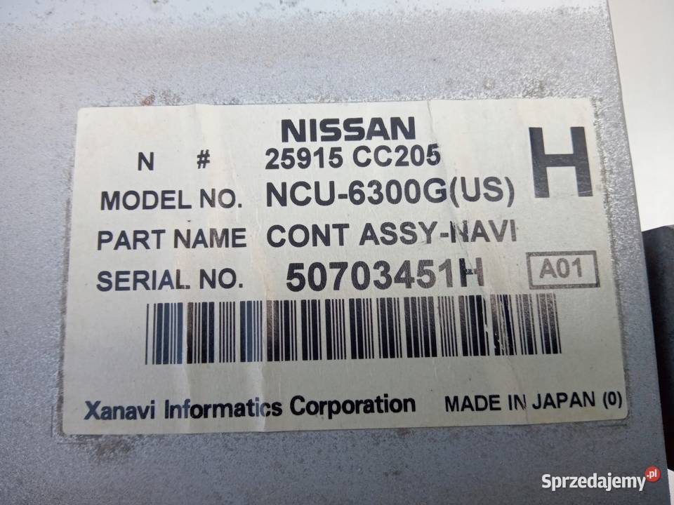 NAWIGACJA ODTWARZACZ INFINITI QX56 NISSAN ARMADA Nowy Tomyśl