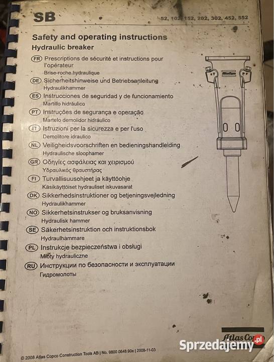 Instrukcja bezpieczeństwa i obsługi młot małopolskie Biczyce Górne