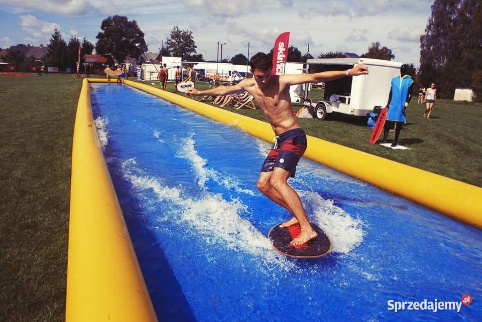 Mobilny tor skimboard do skimboardingu ślizgania mazowieckie