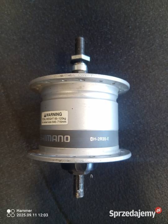 Piasta Shimano DH2R35E z prądnicą i pod hamulec Ciosaniec