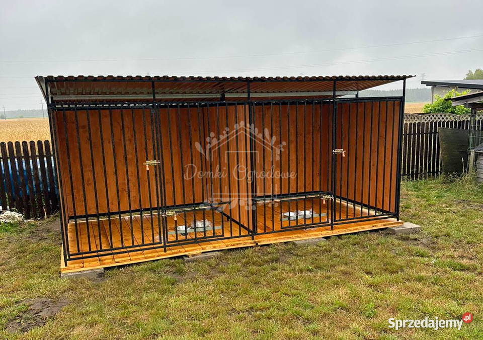 Kojec psów 4x2m drewniana podłoga uchwyt na śląskie Rybnik
