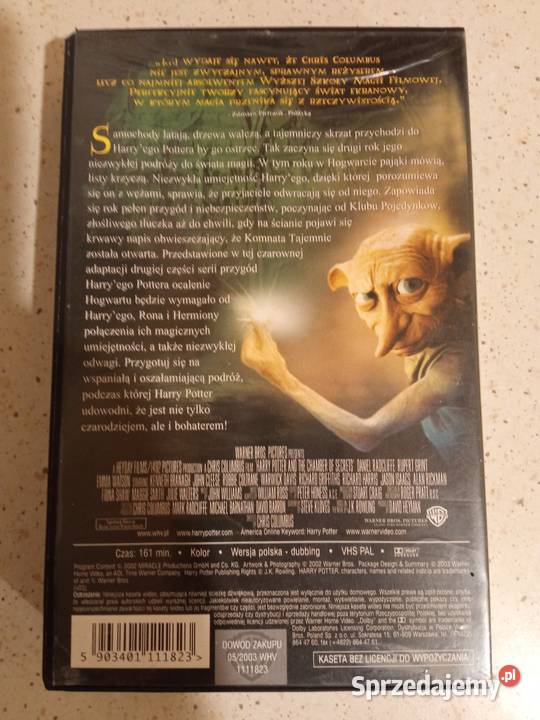 Harry Potter i Komnata Tajemnic Kaseta VHS VHS Kielce