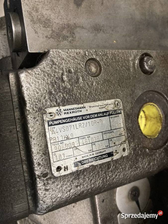 Pompa Rexroth A4VSO71LR2 z POMPĄ DOŁADOWCZA Syców