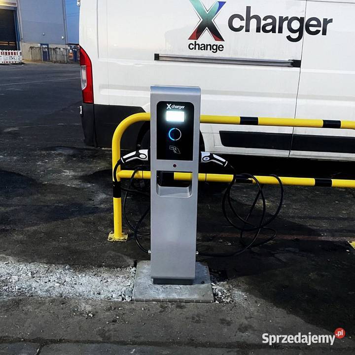 Słupek ładowania EV 2x22kW Nano Ładowarki samochodowe Góra Kalwaria