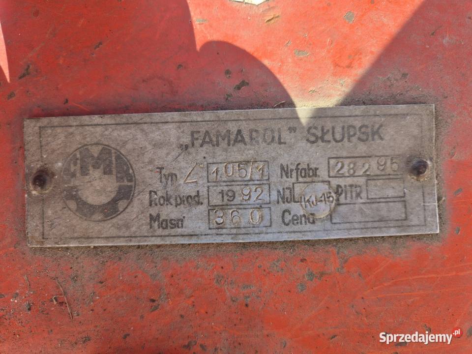 Kosiarka rotacyjna famarol Słupsk 165m Oryginał