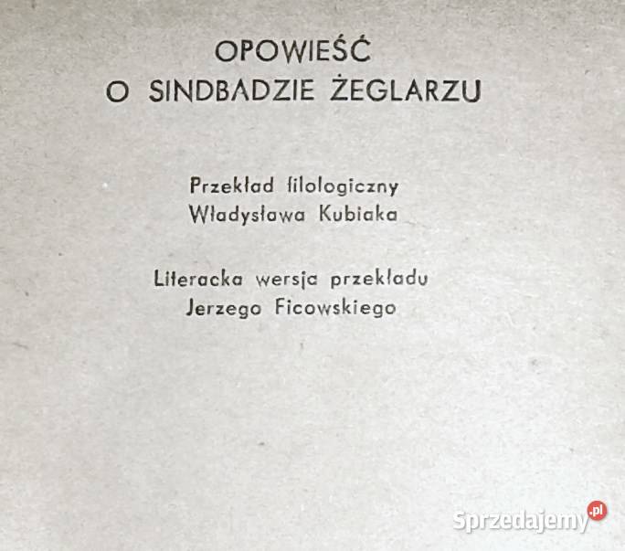 Księga 1001 nocy Opowieść o sindbadzie żeglarzu