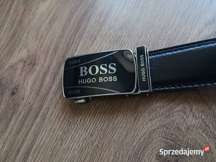 Pasek skórzany męski Hugo Boss do garnituru i na