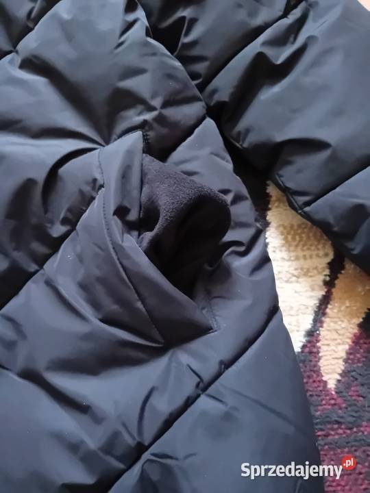 Nowa czarna puchowa kurtka z kapturem Reserved Warszawa