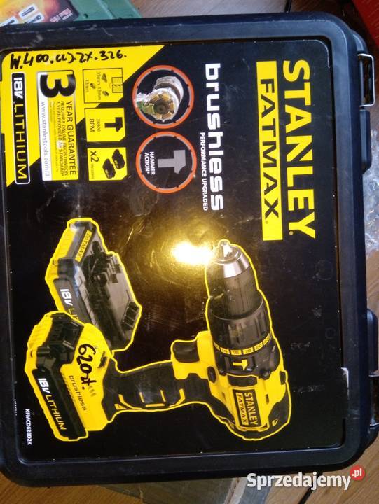 Stanley bezszczotkowy z udarem zestaw Akumulatorowe