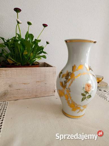 Vintage wazon porcelanowy Ćmielów lata 60 PRL