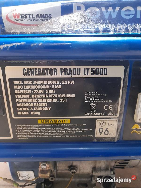 Agregat generator prądotwórczy