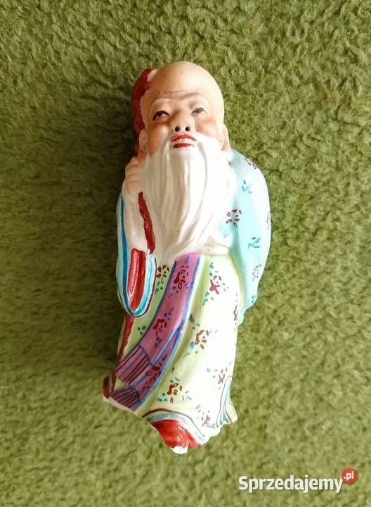 Chińska figurka Shou Xing do renowacji lata 5060 Katowice