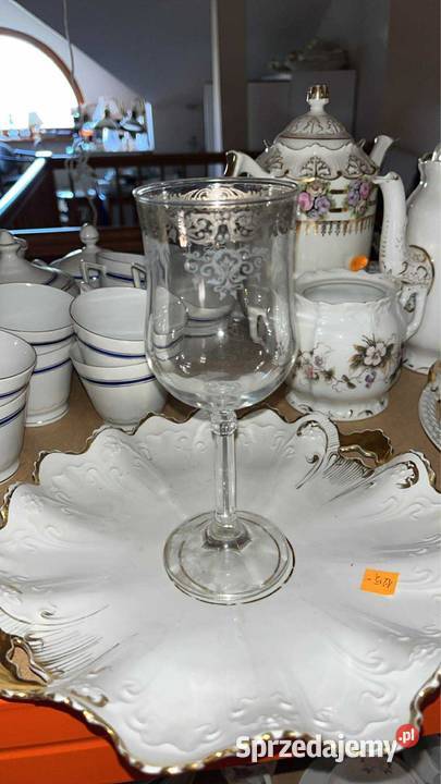 Lenox Moonspun Crystal platyna Kielich do wody Gdańsk