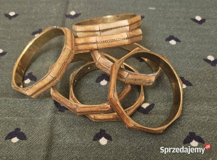 EKO Bransolety z drewnem z balsy Vintage sprzedam