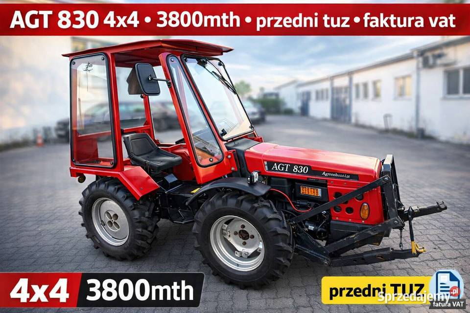 AGT 830 (2004) 4x4 3864 mth | TUZ Przód + Tył | Stan IDEALNY! FV