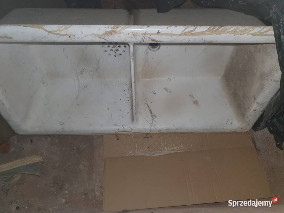 Zlew żeliwny ciężki mocny stary Antyki Warszawa