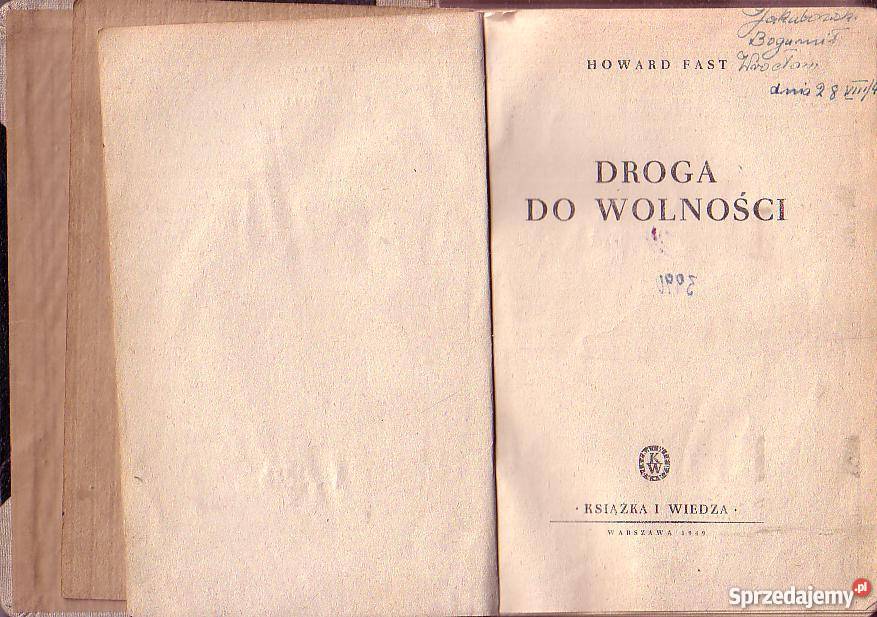 8918 DROGA DO WOLNOŚCI HOWARD FAST