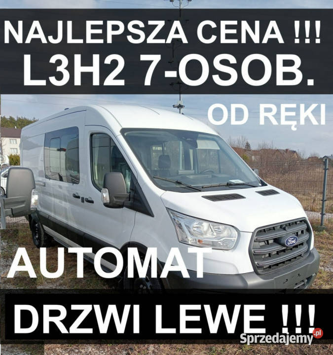 Ford Transit Automat 165 L3H2 7os Drzwi Lewe diesel Szczecinek sprzedam