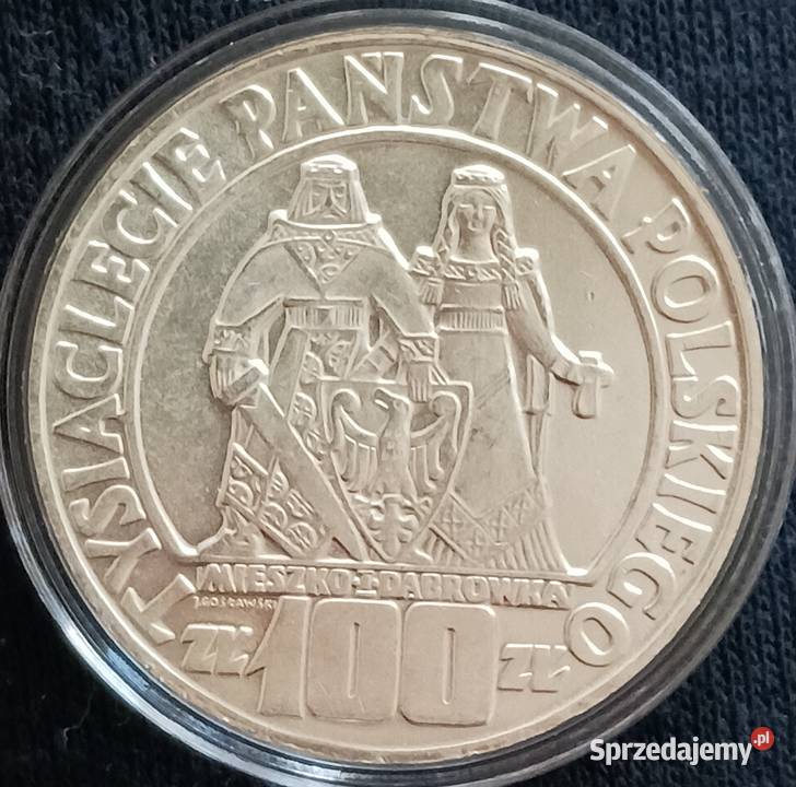 100 Mieszko i Dąbrówka 1966 r Idealna Mennicza