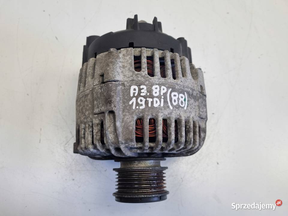 ALTERNATOR Audi A3 II 8P 19 TDI valeo 06F903023C Rudka