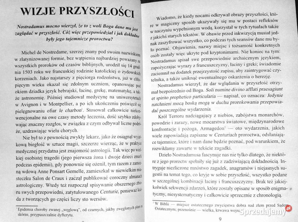 Nostradamus i jego przepowiednie Fenomen 4 Chełm