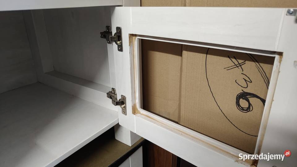 Drewniana szafka RTV pod telewizor biała Warszawa