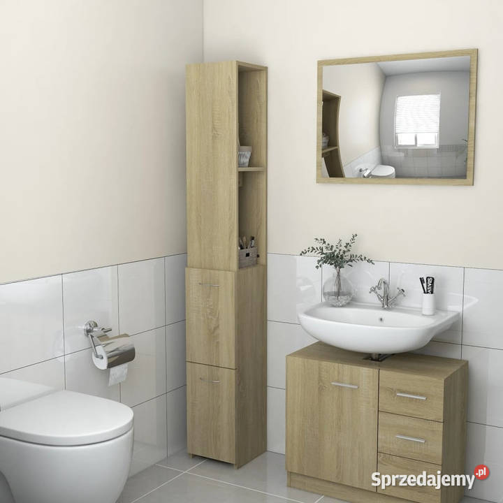 Szafka łazienkowa dąb sonoma 25x265x170 WM808434 mazowieckie