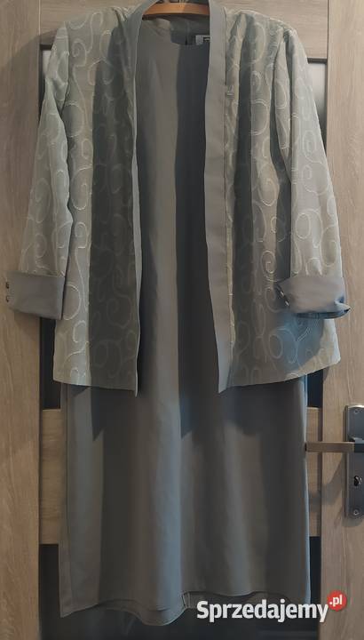 Sukienka damska z narzutką DERNIER CRI zielony podlaskie Hajnówka