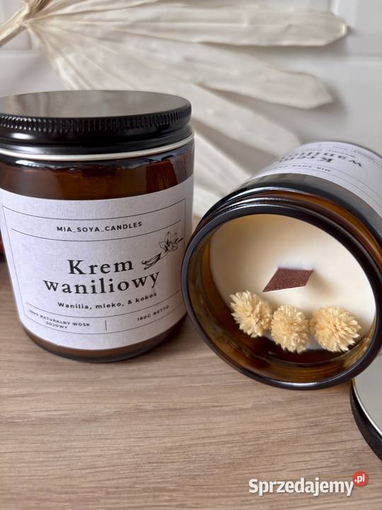 Świeca sojowa KREM WANILIOWY