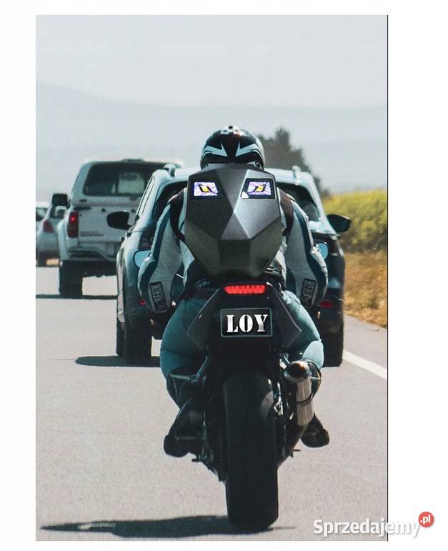 PLECAK MOTOCYKLOWY LED ANIMACJE TWARDY GARB śląskie Sosnowiec