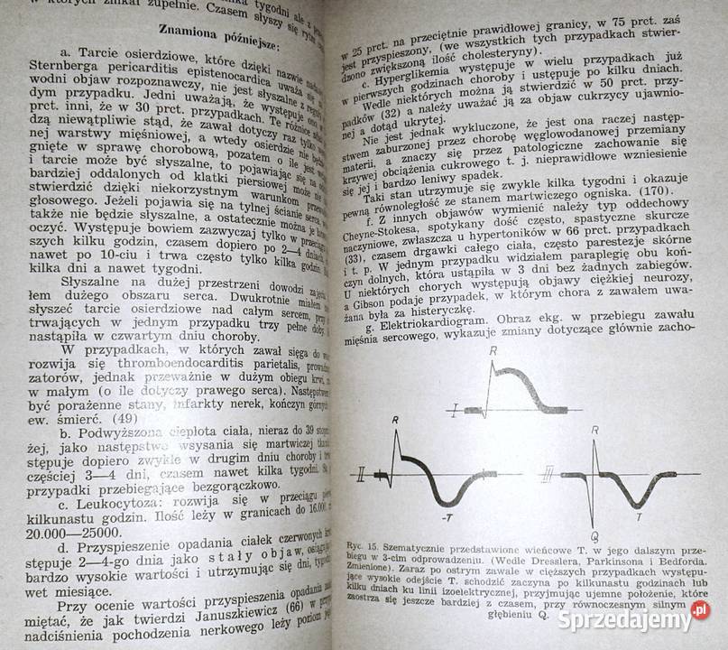 Diagnostyka i terapia chorób serca Witold Rok wydania 1939 Chełm